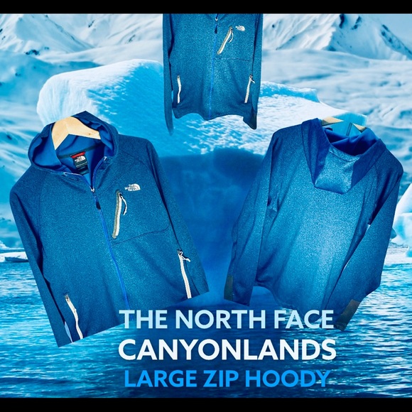 The North Face Other - THE NORTH FACE CANYON-LANDS LARGE BLUE ZIP HOODY
